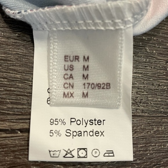 Navy & Red Floral Ruffled Off-Shoulder Dress Sz M - Picture 5 of 5